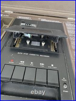 Vintage Sharp Av 2000 Cassette Recorder /Public Address In Case RARE Tested