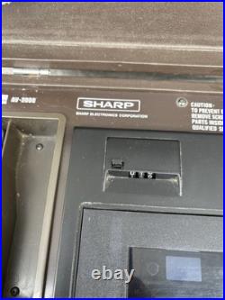 Vintage Sharp Av 2000 Cassette Recorder /Public Address In Case RARE Tested