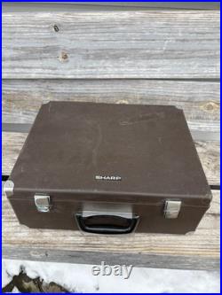 Vintage Sharp Av 2000 Cassette Recorder /Public Address In Case RARE Tested