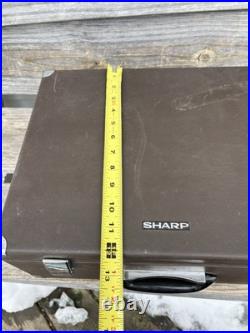 Vintage Sharp Av 2000 Cassette Recorder /Public Address In Case RARE Tested