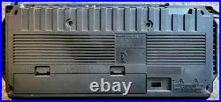 Vintage Sharp Dual Cassette Recorder Player Radio Stereo Boombox wq-t232
