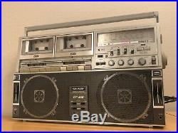 Vintage Sharp GF-515 Boombox Radio Cassette Recorder