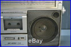 Vintage Sharp GF-6262 stereo radio cassette recorder 80's boombox Japan made