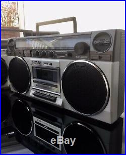 Vintage Sharp GF5858 Boombox Ghettoblaster Stereo Radio Cassette Recorder Player
