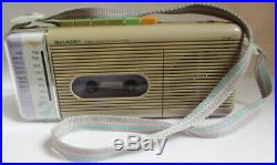 Vintage Sharp QT-5 (L) AM/FM Radio Cassette Recorder No AC Adapter (SKU# 482)
