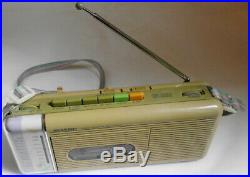 Vintage Sharp QT-5 (L) AM/FM Radio Cassette Recorder No AC Adapter (SKU# 482)