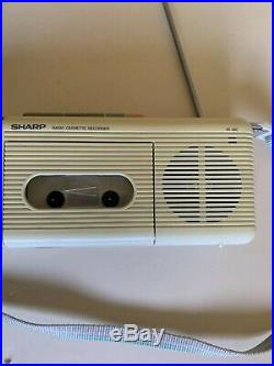 Vintage Sharp QT-5 (W) AM/FM Radio Cassette Recorder. Tested & Works Good