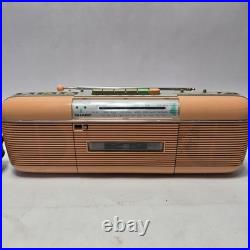 Vintage Sharp QT-50(P) Stereo Cassette Recorder Radio Japan Works Retro Orange Vintage Sharp QT-50(P) Stereo Cassette Recorder Radio Japan Works Retro Orange