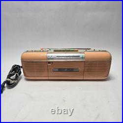 Vintage Sharp QT-50(P) Stereo Cassette Recorder Radio Japan Works Retro Orange Vintage Sharp QT-50(P) Stereo Cassette Recorder Radio Japan Works Retro Orange
