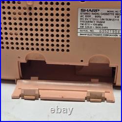 Vintage Sharp QT-50(P) Stereo Cassette Recorder Radio Japan Works Retro Orange Vintage Sharp QT-50(P) Stereo Cassette Recorder Radio Japan Works Retro Orange