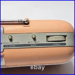 Vintage Sharp QT-50(P) Stereo Cassette Recorder Radio Japan Works Retro Orange Vintage Sharp QT-50(P) Stereo Cassette Recorder Radio Japan Works Retro Orange