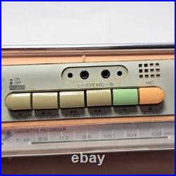 Vintage Sharp QT-50(P) Stereo Cassette Recorder Radio Japan Works Retro Orange Vintage Sharp QT-50(P) Stereo Cassette Recorder Radio Japan Works Retro Orange