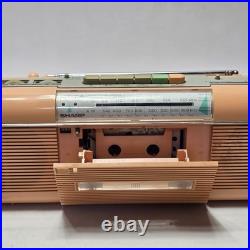 Vintage Sharp QT-50(P) Stereo Cassette Recorder Radio Japan Works Retro Orange Vintage Sharp QT-50(P) Stereo Cassette Recorder Radio Japan Works Retro Orange