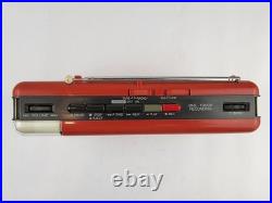 Vintage Sharp Radio Cassette Recorder Boombox AM/FM Portable Tape Player Prop
