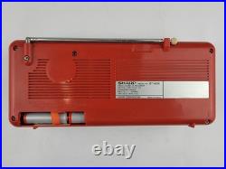 Vintage Sharp Radio Cassette Recorder Boombox AM/FM Portable Tape Player Prop