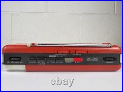 Vintage Sharp Radio Cassette Recorder Boombox AM/FM Portable Tape Player Prop