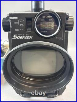 Vintage Sharp Sidekick TV 3T-50B Working JVC Cassette Recorder Movie Light Lot