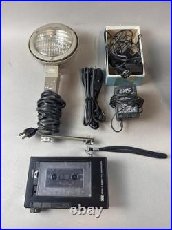 Vintage Sharp Sidekick TV 3T-50B Working JVC Cassette Recorder Movie Light Lot