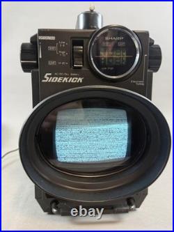 Vintage Sharp Sidekick TV 3T-50B Working JVC Cassette Recorder Movie Light Lot