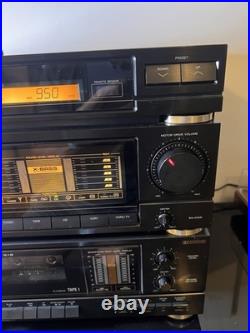 Vintage Sharp Stereo Component System Amp Tuner Dual Cassette Tested Works