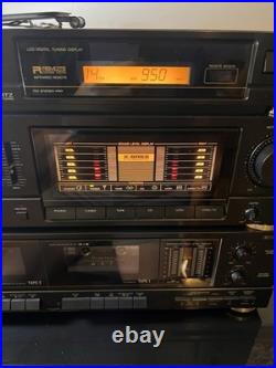 Vintage Sharp Stereo Component System Amp Tuner Dual Cassette Tested Works