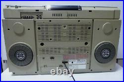 Vintage Sharp Vz-2000xa Record Player Cassette Tape Radio Stereo Boombox