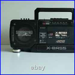 Vintage Sharp X-Bass WQ-T352 Stereo Radio Cassette Recorder