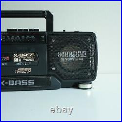 Vintage Sharp X-Bass WQ-T352 Stereo Radio Cassette Recorder