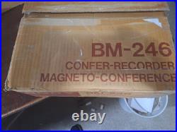 Vintage Sony BM-246 Confer-Corder Dual Cassette Transcriber RECORDER 2 KEY