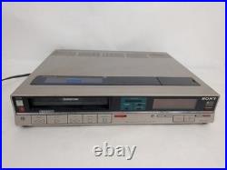 Vintage Sony Betamax SL-20 Video Cassette Recorder Tested for Power