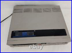 Vintage Sony Betamax SL-20 Video Cassette Recorder Tested for Power