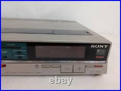 Vintage Sony Betamax SL-20 Video Cassette Recorder Tested for Power