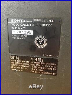 Vintage Sony Betamax SL-F1UB Portable Video Cassette Recorder Untested