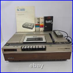 Vintage Sony Betamax Time Commander SL-5800 Video Cassette Recorder Remote AS IS