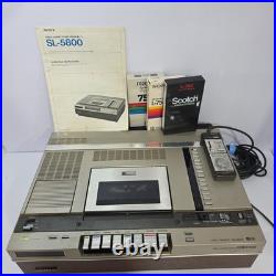 Vintage Sony Betamax Time Commander SL-5800 Video Cassette Recorder Remote AS IS