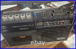 Vintage Sony CF-450 Cassette Recorder and AM/FM Radio 1971