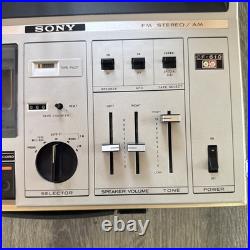 Vintage Sony CF-610 Recorder Deck Stereo AM / FM/Cassette (TESTED/WORKS/CLEAR)