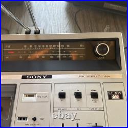 Vintage Sony CF-610 Recorder Deck Stereo AM / FM/Cassette (TESTED/WORKS/CLEAR)