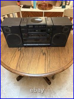 Vintage Sony CFD-460 Boombox Stereo Cassette Player Radio Recorder Tested Works
