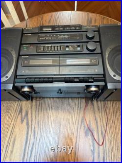 Vintage Sony CFD-460 Boombox Stereo Cassette Player Radio Recorder Tested Works