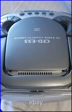 Vintage Sony CFD-E55 CD Radio Cassette Recorder Player Boombox Clock Timer