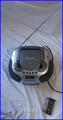 Vintage Sony CFD-E55 CD Radio Cassette Recorder Player Boombox Clock Timer