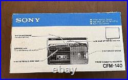 Vintage Sony CFM-140 Portable AM/FM Cassette Player Recorder