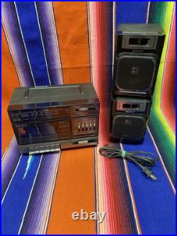 Vintage Sony CFS-1000 FM/AM Stereo Cassette Recorder With Original Box WORKS G Vintage Sony CFS-1000 FM/AM Stereo Cassette Recorder With Original Box WORKS G