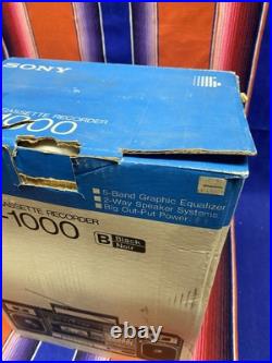 Vintage Sony CFS-1000 FM/AM Stereo Cassette Recorder With Original Box WORKS G Vintage Sony CFS-1000 FM/AM Stereo Cassette Recorder With Original Box WORKS G