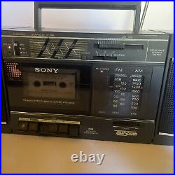 Vintage Sony CFS-3000 Detachable Speaker System Stereo Cassette Recorder WORKS