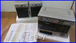 Vintage Sony CFS-3000 Transound AM FM Stereo Radio Cassette Recorder Boombox NOB