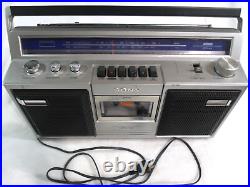 Vintage Sony CFS- 43 Boombox Tested Works Ghettoblaster Stereo Cassette Player