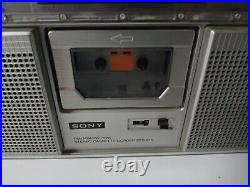 Vintage Sony CFS-61S FM Stereo Cassette Recorder Tape Deck Boombox FM/FWithSW1/SW2