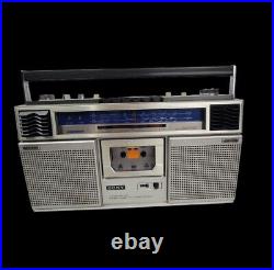 Vintage Sony CFS-61S Stereo Radio Cassette Recorder Boom Box Working